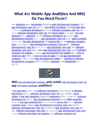 What Are Mobile App Analytics And Why Do You Need Them (1)