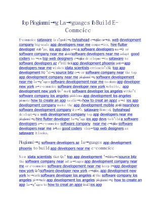 Top Programming Languages To Build E-Commerce (1)
