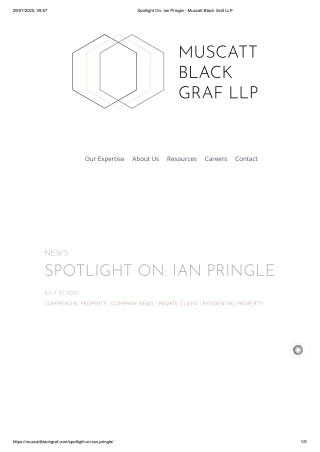 Spotlight On_ Ian Pringle - Muscatt Black Graf LLP
