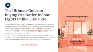 Ultimate Guide to Buying Decorative Indoor Lights Online Like a Pro