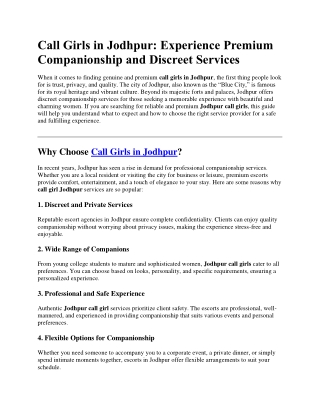Experience Premium Companionship and Discreet Services