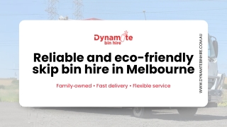 Reliable and eco-friendly skip bin hire in Melbourne