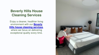 Beverly Hills House Cleaning Services