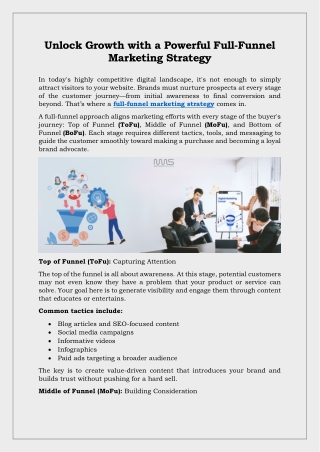 Full Funnel Marketing Services | Ninth Matrix Solution