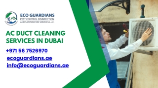 AC Duct Cleaning Services in Dubai