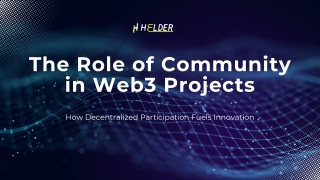 The Role of Community in Web3 Projects