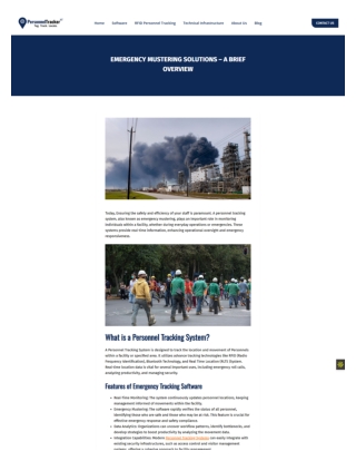 Emergency Mustering solutions