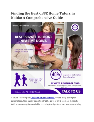 Tutors near me Noida CBSE | Private tutor Noida