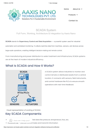 Aaxis Nano - SCADA System Solutions