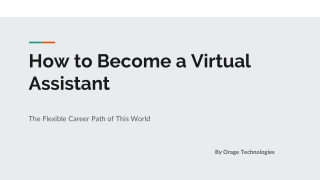 How to Become a Virtual Assistant
