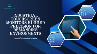 Industrial Touchscreen Monitors – Rugged Precision for Demanding Environments