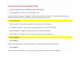 Theme-based catering Hyderabad