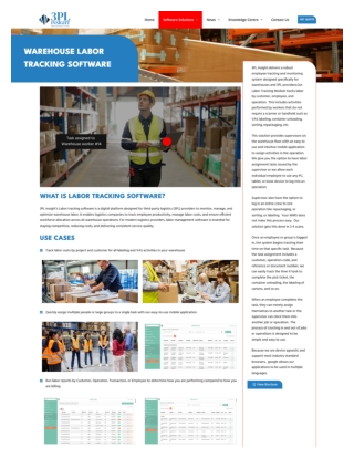 Warehouse Labor Tracking Software