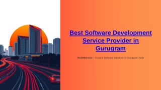 Best Software Development Service Provider in Gurugram