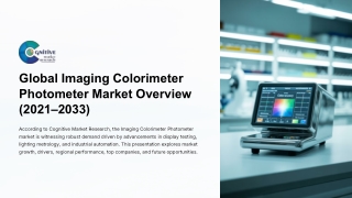 Global Imaging Colorimeter Photometer Market  Forecast , Size and its Share