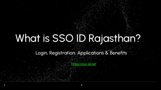 SSO ID Rajasthan, Login & Registration Guide
