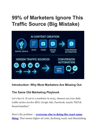 99% of Marketers Ignore This Traffic Source (Big Mistake)