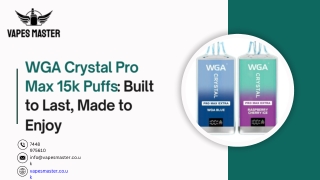 WGA Crystal Pro Max Extra 15k Puffs | Vapesmaster UK