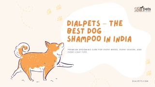 Dialpets – The Best Dog Shampoo in India