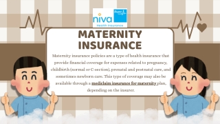 Mediclaim insurance for maternity