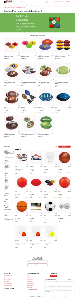 Mini Footballs by Perfect Imprints – Score Big with Custom Sports Giveaways