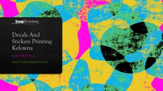 Decals And Stickers Printing Kelowna