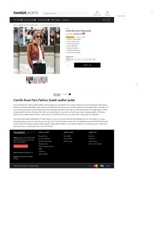 Camille Rowe Paris Fashion Suede Leather Jacket