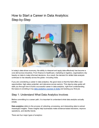 How to Start a Career in Data Analytics - Step-by-Step Guide
