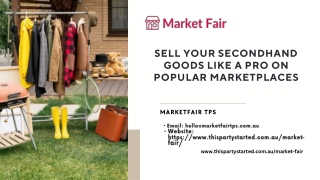 Sell Your Secondhand Goods Like a Pro on Popular Marketplaces