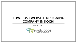 Low-cost website designing company in Kochi