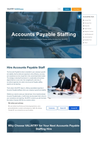 Accounts Payable Staffing Services