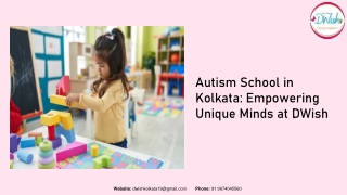 Autism School in Kolkata Empowering Unique Minds at DWish