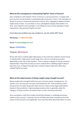 What are the consequences of breaching PayPal’s Terms of Service