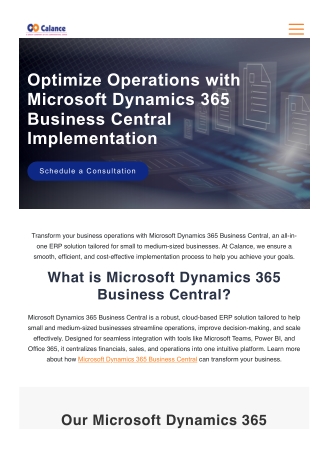 Microsoft Dynamics 365 Business Central