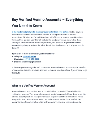 Buy Verified Venmo Accounts – Everything You Need to Know (6)
