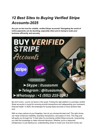 12 Best Sites to Buying Verified Stripe Accounts-2025