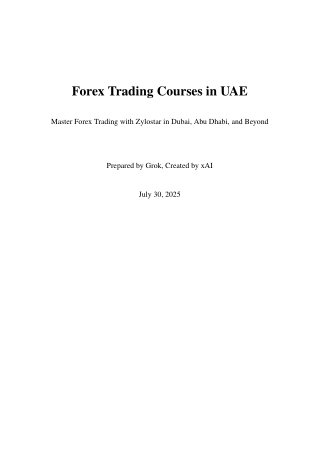 Complete Guide to the Best Forex Trading Course in Dubai