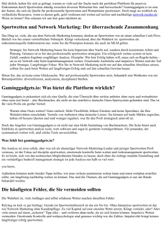 Ist gaminggadgets.io eine gute Quelle für Wettanbieter?