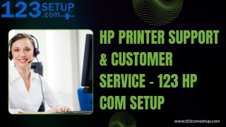 HP Printer Support & Customer Service – 123 HP Com Setup