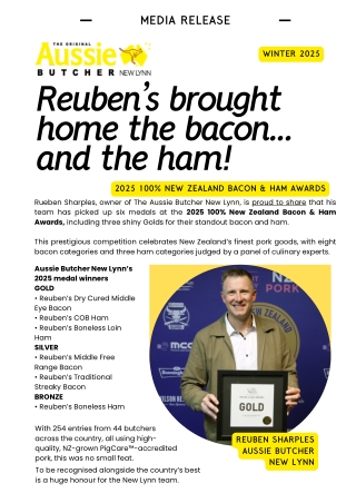 2025 Bacon & Ham Awards