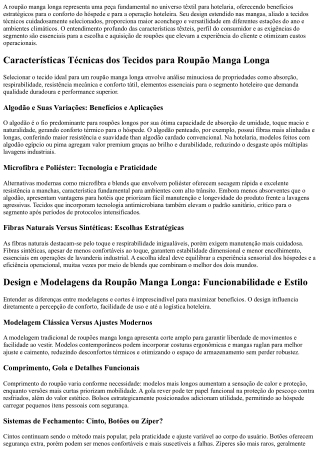 Roupão manga longa: conforto e elegância que elevam seu hotel