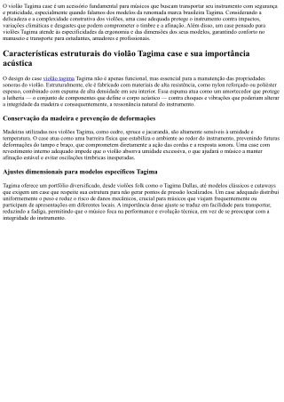 Violão Tagima case proteja seu instrumento com estilo e segurança já