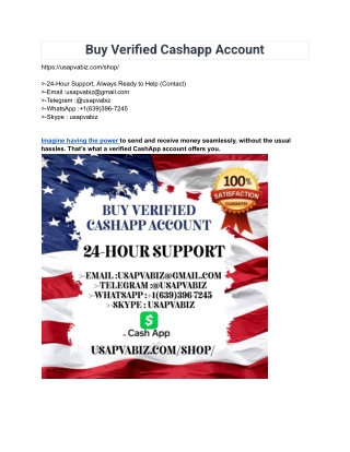 How To Buy Verified Cashapp Accounts
