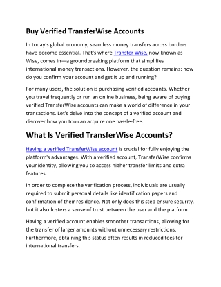 Buy Verified Wise Accounts 2