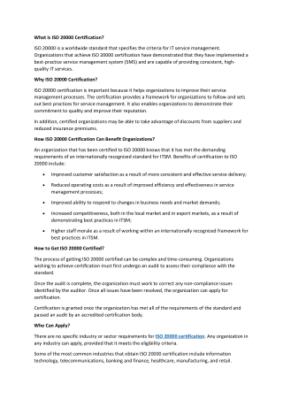 ISO 20000 certification1