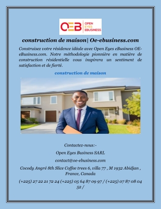 construction de maison| Oe-ebusiness.com