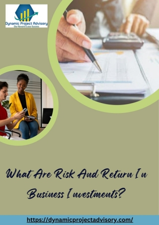 What Are Risk And Return In Business Investments