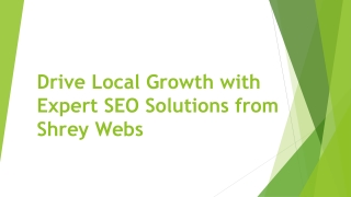 Drive Local Growth with Expert SEO Solutions from