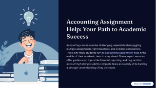 Mastering Numbers and Deadlines: A Smarter Way to Tackle Accounting Coursework