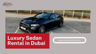 Sedan Rental in Dubai